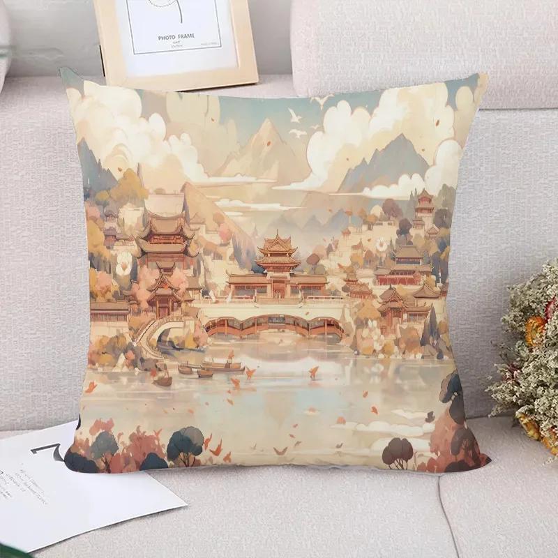 Chinese Style Children's Cushion Cover Decorative Pillowcase  Case x Pillow Cases Home Decoration Accessories Cushions