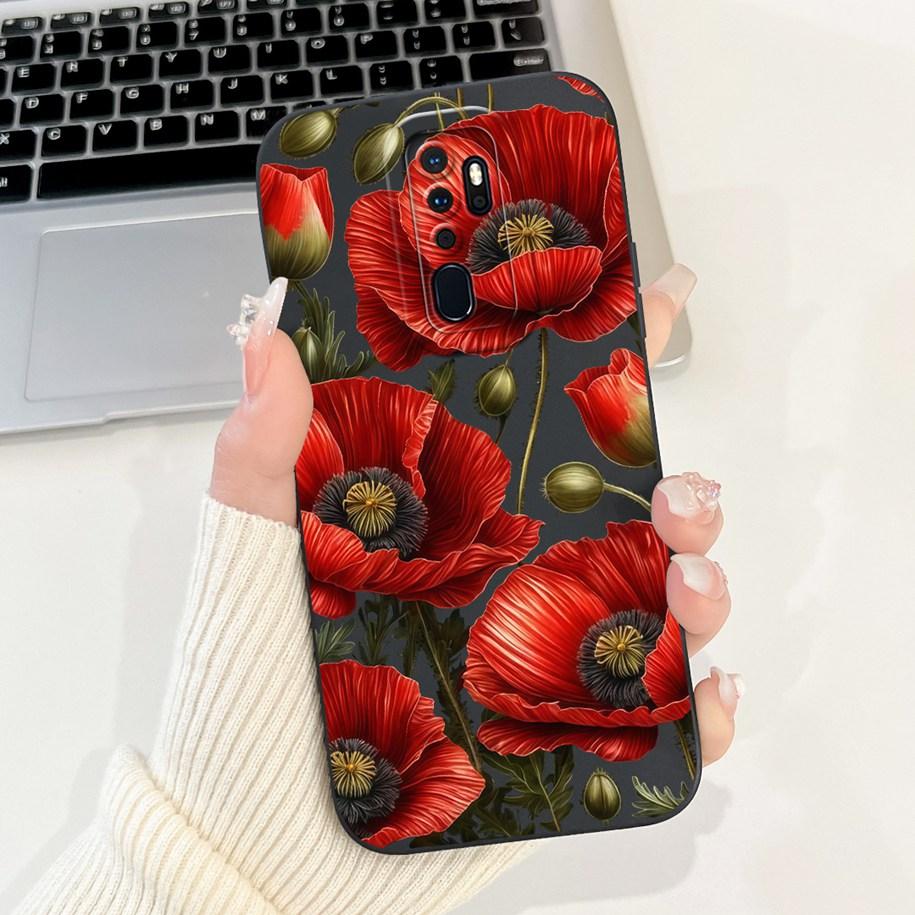 Case For OPPO A9 2020 Cover A5 2020 Coque CPH1937 CPH1959 Capa Fashion Flower Painted Shockproof Bumper For OPPO A11 A11X Fundas