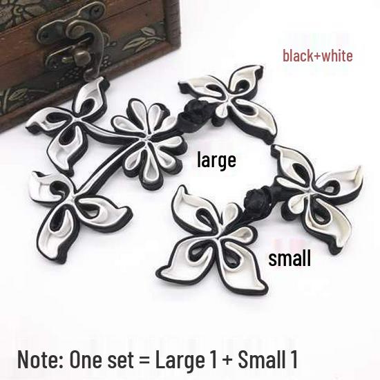 Ręcznie robione guziki Żabki 3D: Retro Kwiatowy Cheongsam Garnitur Tang Dekoracja