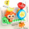 Monkey Spinning Bath Toy with Shower Spray for Water Play