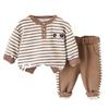 Kids Casual Long-Sleeve Set, Comfortable Daily Wear Outfits