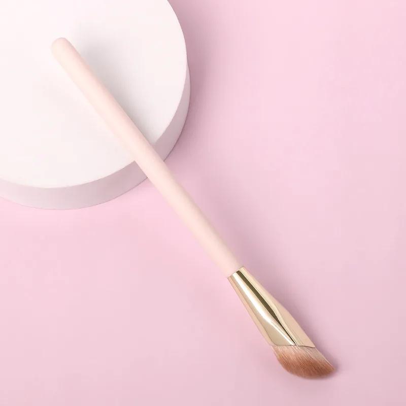 Foundation Makeup Brush Oblique Head Liquid Foundation Concealer Cosmetic Blending Brushes Face Contour Beauty Tool