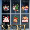 Christmas Merry Window Stickers Xmas New Year Decor Decals Santa Reindeer Claus
