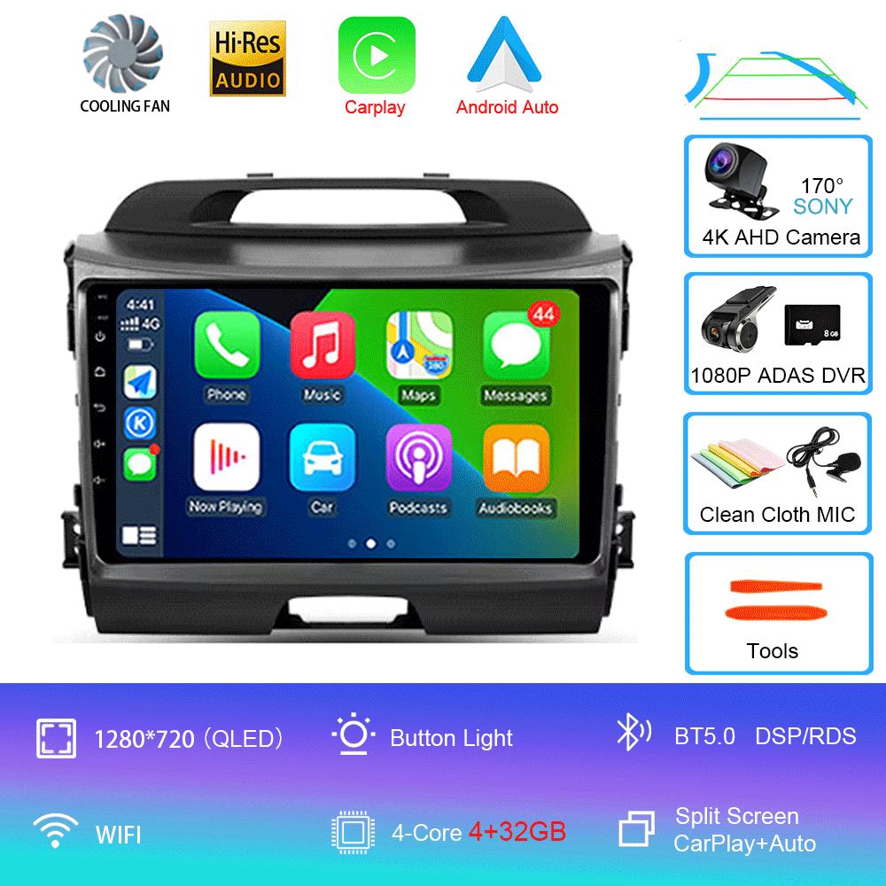 Android 14 Car Radio For Kia Sportage 3 SL 2010 - 2016 Multimedia Video Player Navigation GPS No 2din 2 din dvd