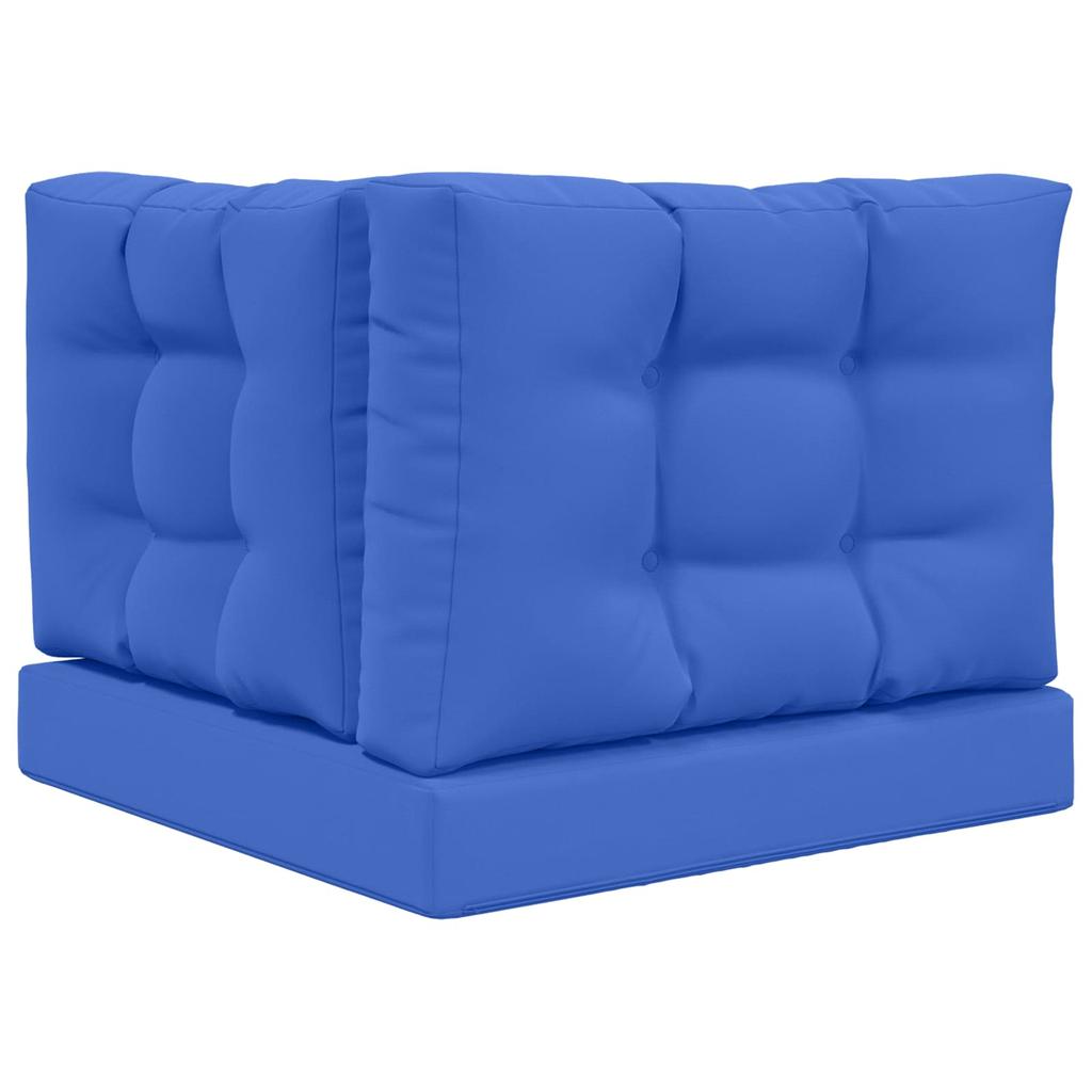 Outdoor Sofa Cushions 3 Pcs Royal Blue Polyester