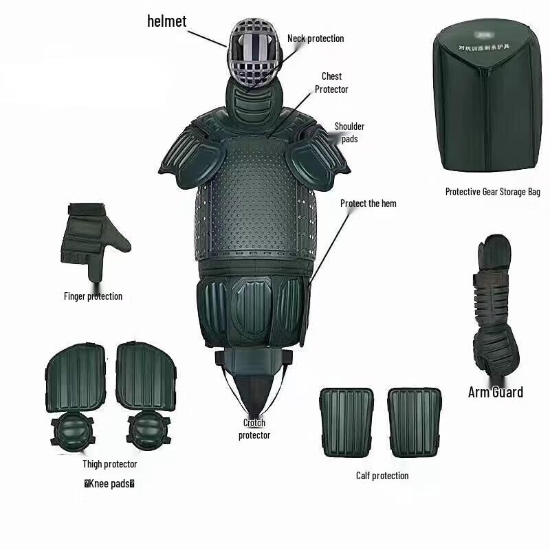 Xiaodantou 9-Piece Combat Training Protective Gear Set