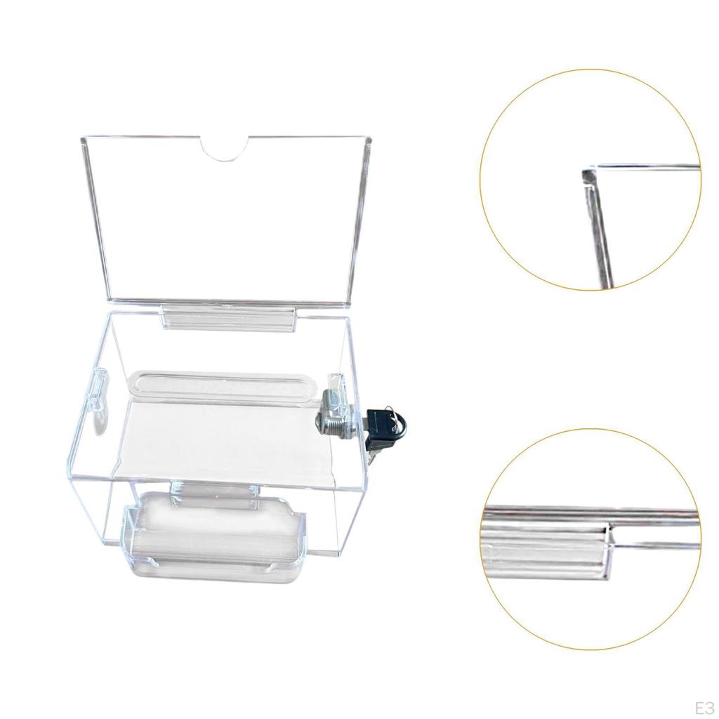 Acrylic Comment Box for Business Cards and Donations At Reception Tables