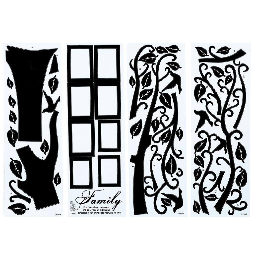 DIY Family Photo Frame Tree Wall Sticker Home Decor Living Room Bedroom Home Decoration