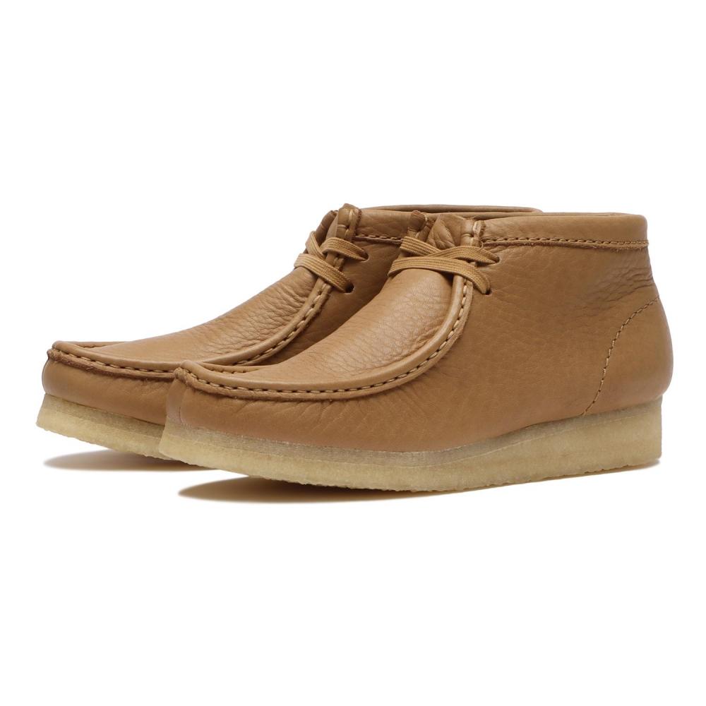 ClarkS W S Wallabee Boot. 26175840 Mid Tan Lea