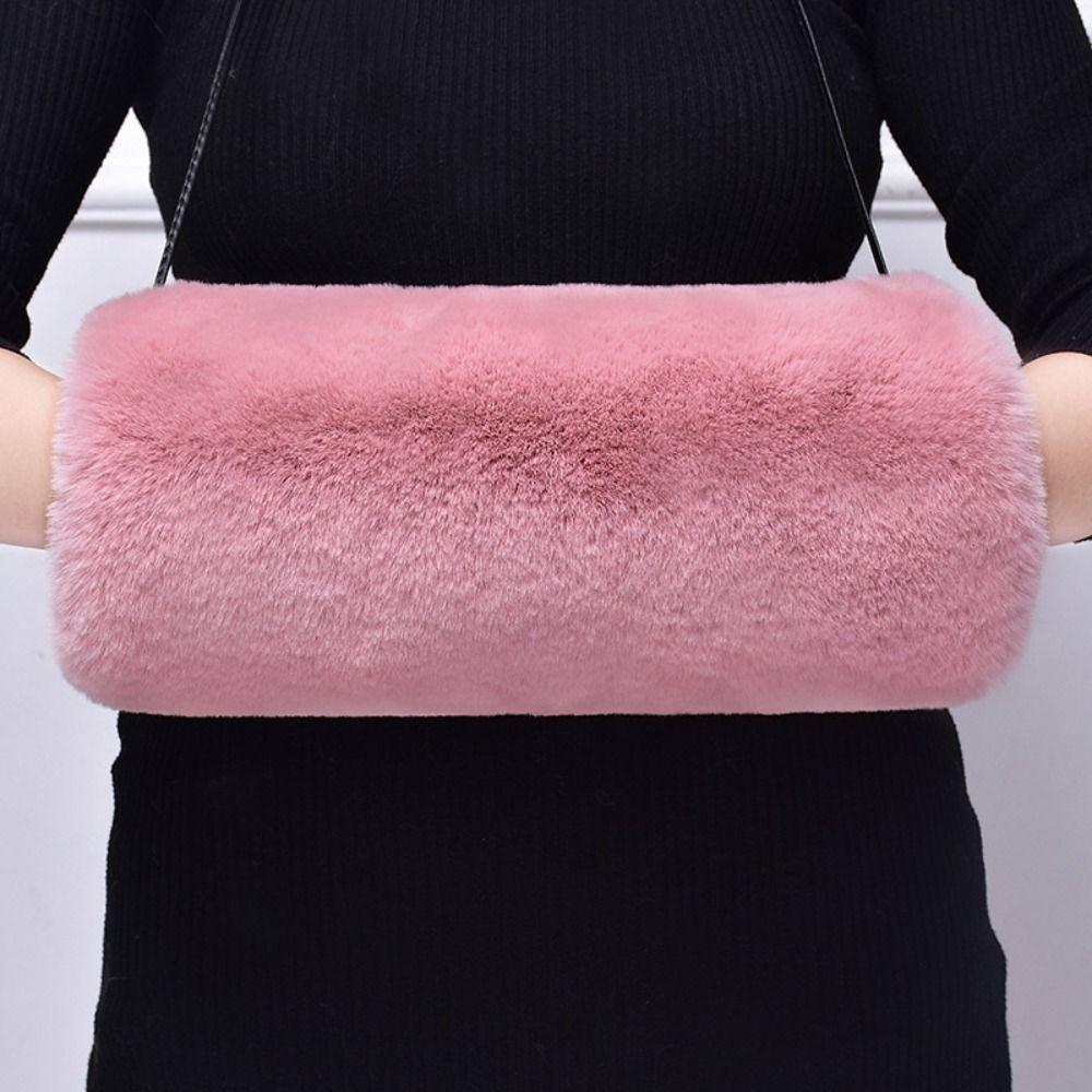 Warm halten Handwärmer Flauschige Winterhandschuhe Mode Warme Plüschärmel Frau