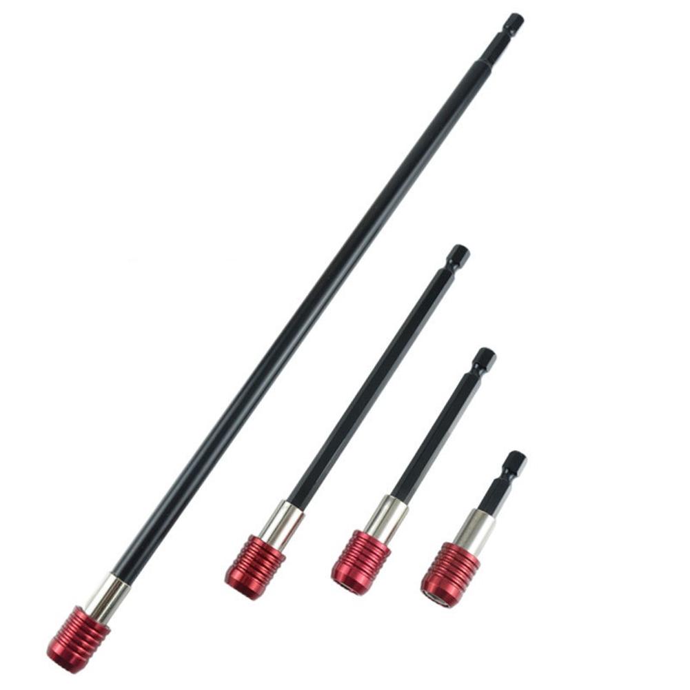 4-teiliges Bohrer-Verlängerungsstangen-Set 60-300mm Sechskant-Schaft Schnellwechsel-Adapter für Schrauber, Bohrmaschine, Hardware-Werkzeuge