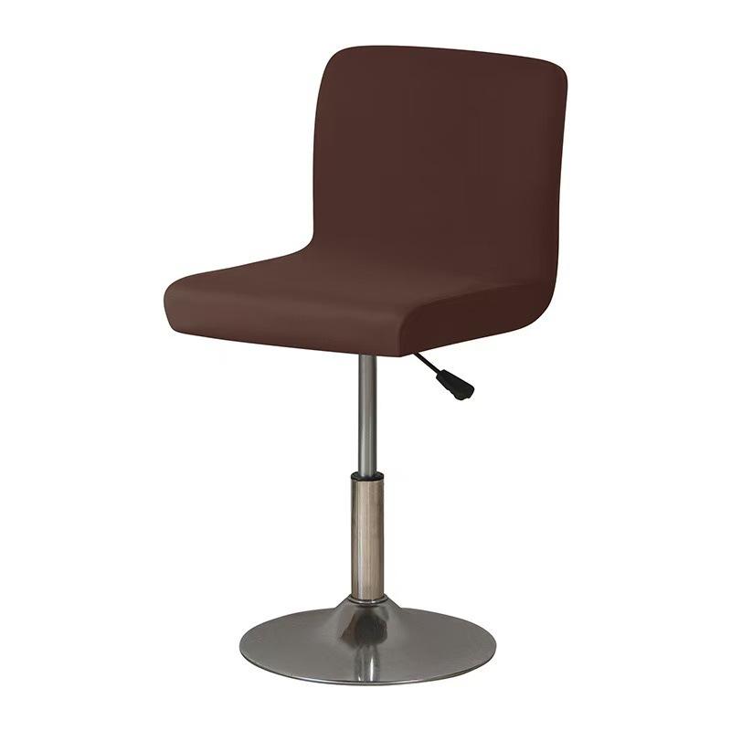 

Эластичный чехол для вращающегося барного стула из ткани молочного шелка для домашнего отеля и клуба 21*18cm кофейный