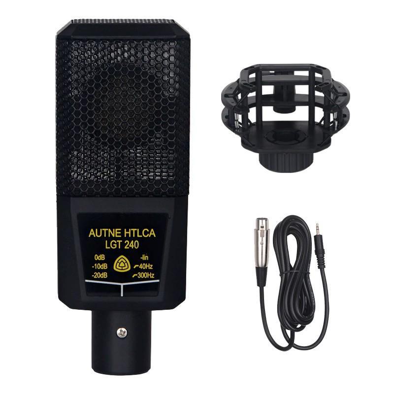 

240 Конденсаторный микрофон: Идеально подходит для прямых трансляций, использования мобильного телефона, пения и записи. 240-A Plastic Case