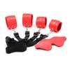 BDSM Bed Bondage Gear Leather Handcuffs Bed Straps Couple Flirting Restraints Rope Adult Games Fetish SM Erotic Supplies Sex