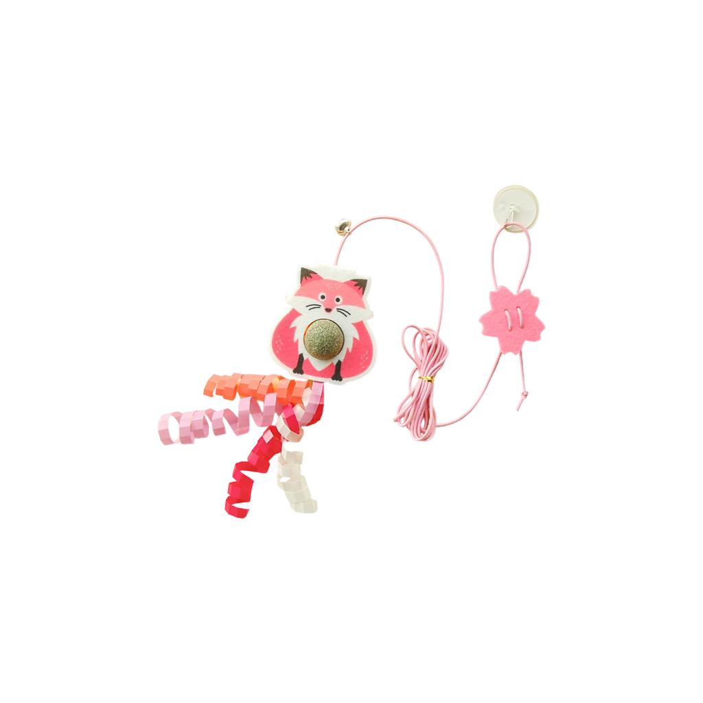 Hanging Cats Teaser Toy Set, Self-Play Swing Cats Toys With Elastic Rope, Feather & Catnip Ball For Indoor Cats, Hands-Free Door Hanging Interactive