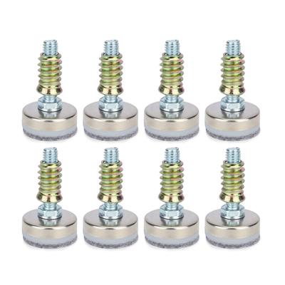 Furniture Levelers Adjustable Leveling Legs for Tables Chairs Cabinets M10 X 35mm Diameter Base with Felt Pads Pack of 8