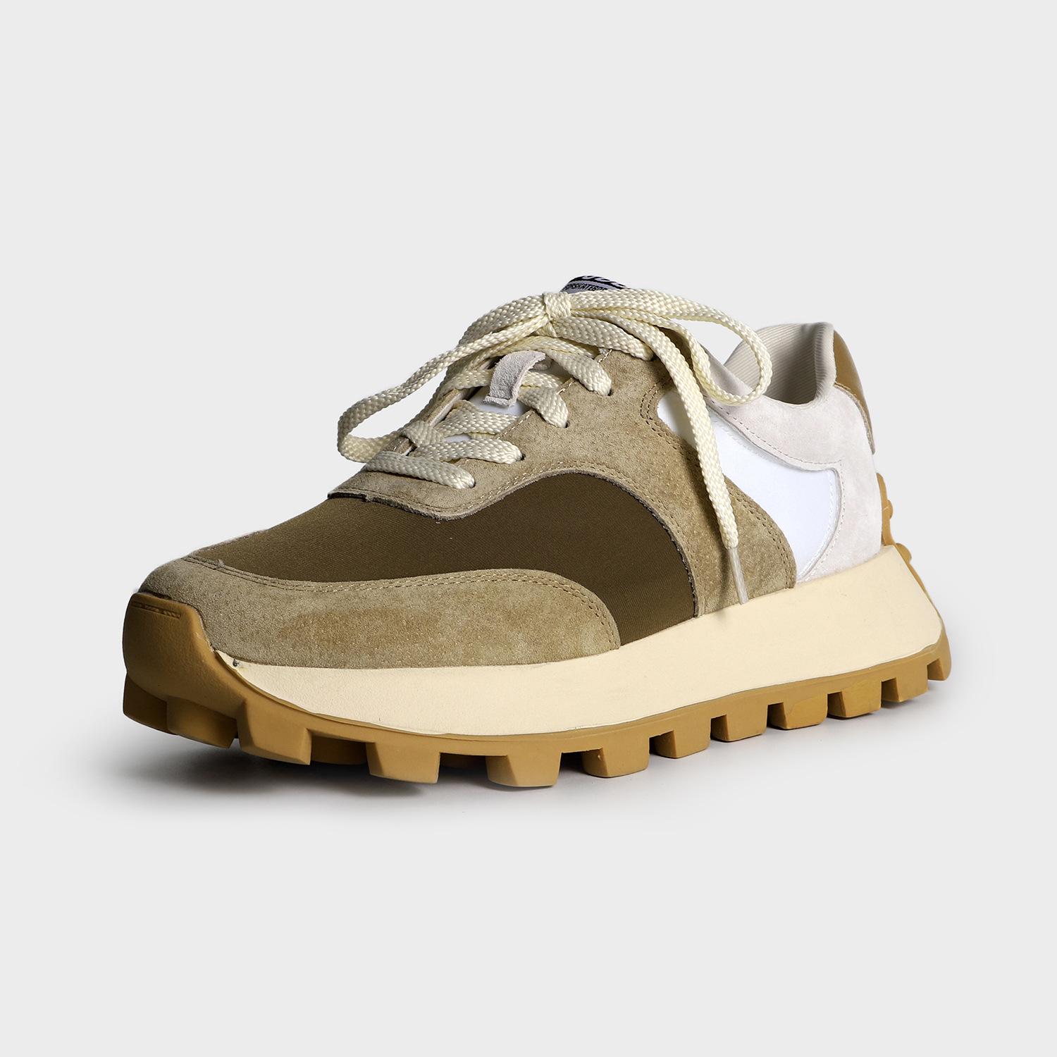 

2025 autumn and summer new color matching comfortable platform daily versatile dad shoes front lace-up casual sports single shoes women 35