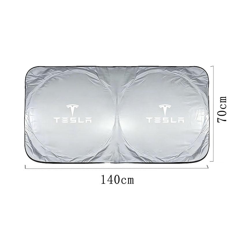 MHQSR1 Car Windshield Sun Shade Visor UV Protection Shield For Tesla Model 3 Highland 2023 Model S Model X Model Y Model Y-Eur Roadster