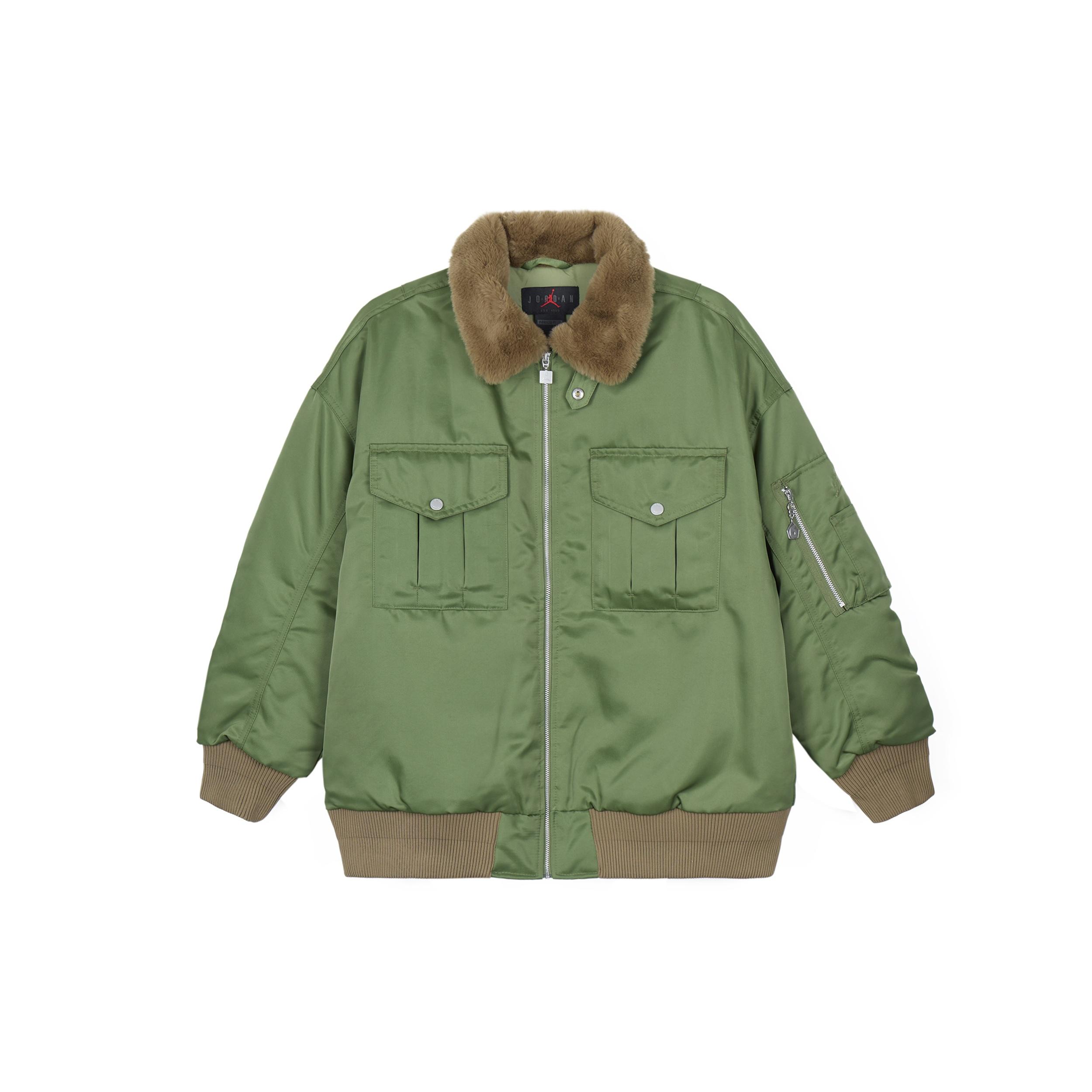 (WMNS) Air Jordan Renegade Jacket Asia Sizing Sky J Light Olive Women s FB5089-340 L