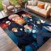 Jujutsu Kaisen Print Rug, Washable Floor Carpet, For Entryway Dorm Laundry Room Office Study, Home Decor Birthday Christmas Gift