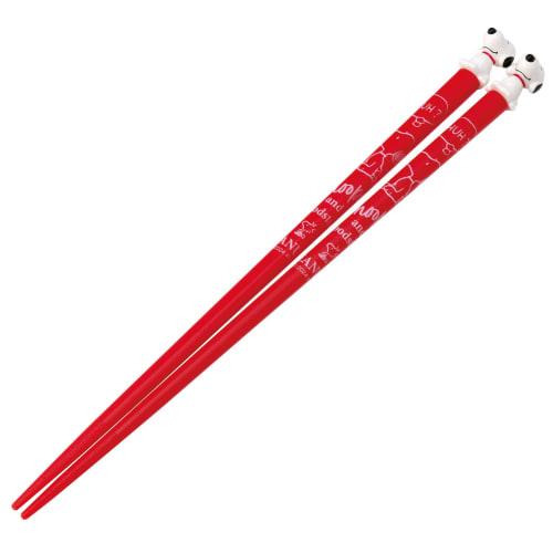 Skater Acrylic Chopsticks, 21cm, with Snoopy Mascot, AAD45-A