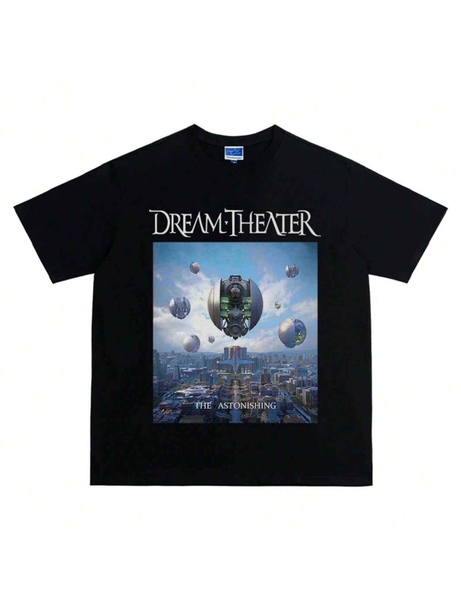 2025 Dream Theatre Band Retro Rock  Brand Ins Cotton Printed Short Sleeve T-Shirt High Quality Luxury Brand Selling S