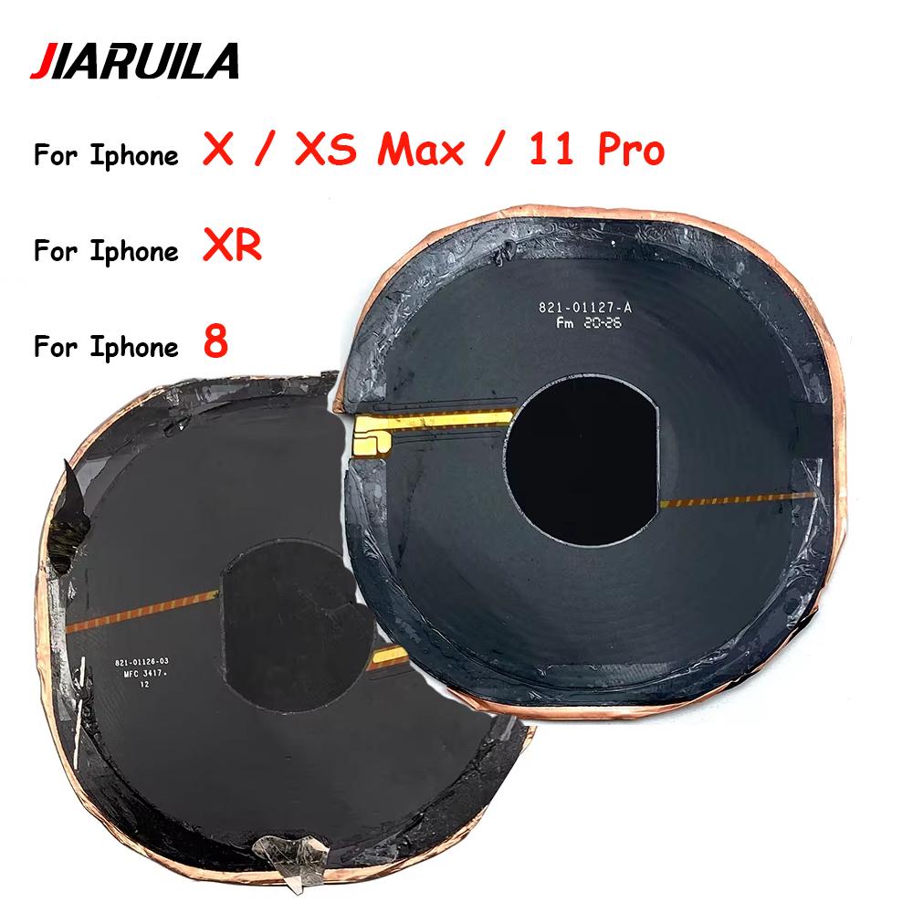 NEW For iPhone X XR XS MAX 11 Pro Max 8 Plus SE 1111 Wireless Charging Chip NFC Coil Charger Panel Sticker Volume Flex Cable