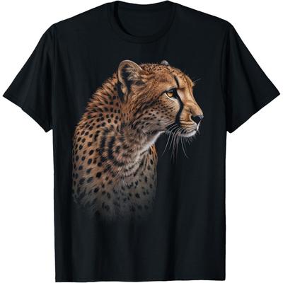 Leopard Cheetah Tiger Leopard Face Lion Cat T-Shirt