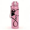 1PC Paw Heart Infinity Love Graphic,750ml Color Plastic Sports Water Bottle,Leakproof Flip Straw Lid,Suitable for Sports Office Home Use