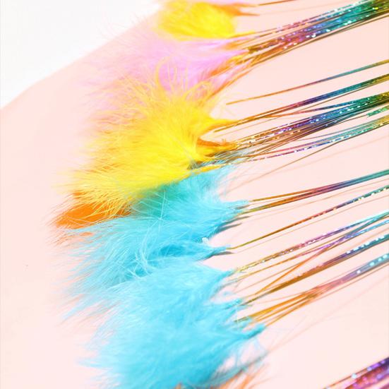 Cat Teaser Sturdy Creative Colorful Funny Cat Stick for Kitty