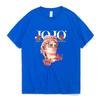 Japansk Jojo Bizarre Adventure Anime T-skjorte Unisex kvinner Kawaii Jojo Grafisk T-skjorte Tenåringer Unisexga Tee Shirt Kortermet Unisex