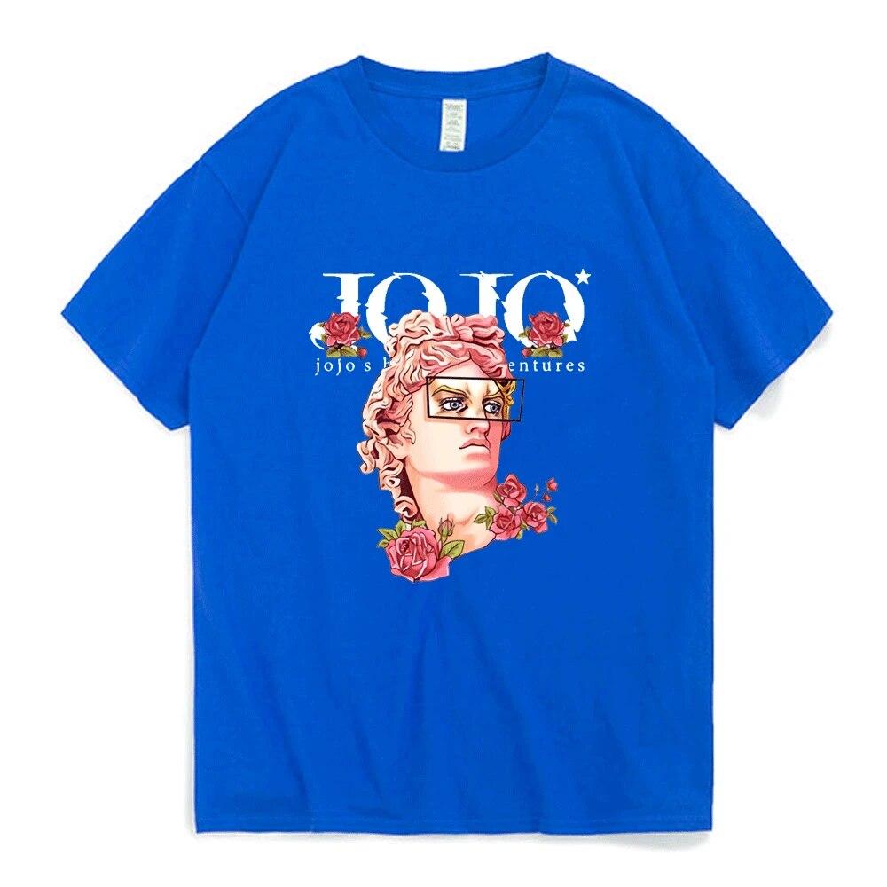 Japansk Jojo Bizarre Adventure Anime T-skjorte Unisex kvinner Kawaii Jojo Grafisk T-skjorte Tenåringer Unisexga Tee Shirt Kortermet Unisex