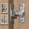 90/180 Degree Rotating Security Locks, Suitable for Barn Doors, Bathroom Sliding Doors, Garages, Bedrooms,Durable Zinc Alloy Security Door Locks