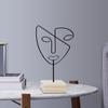 Jewelry Display Rack Face Outline Sculpture Nordic for Shop Ornament Desktop