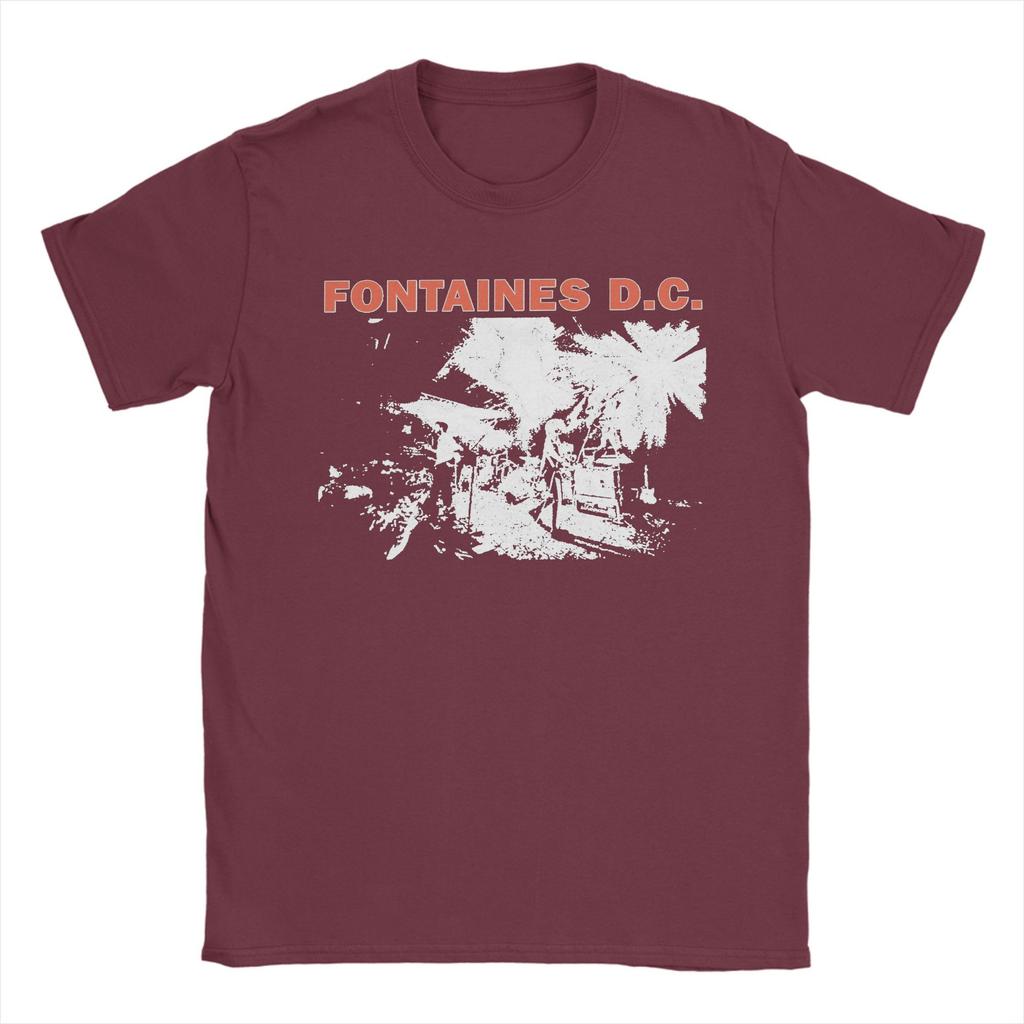 Fontaines D.C. Punk Movie T Shirts Men's  Pure Cotton Casual T-Shirts Round Collar  Tees Short Sleeve Clothing New Arrival