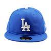 [New Era] 7-38 (approx. 58.7 Cm) Cap 59FIFTY Los Angeles Dodgers MLB COTTON FLAX FITTED CAP BLUE LOS ANGELES DODGERS Blue LA 5950 Hat