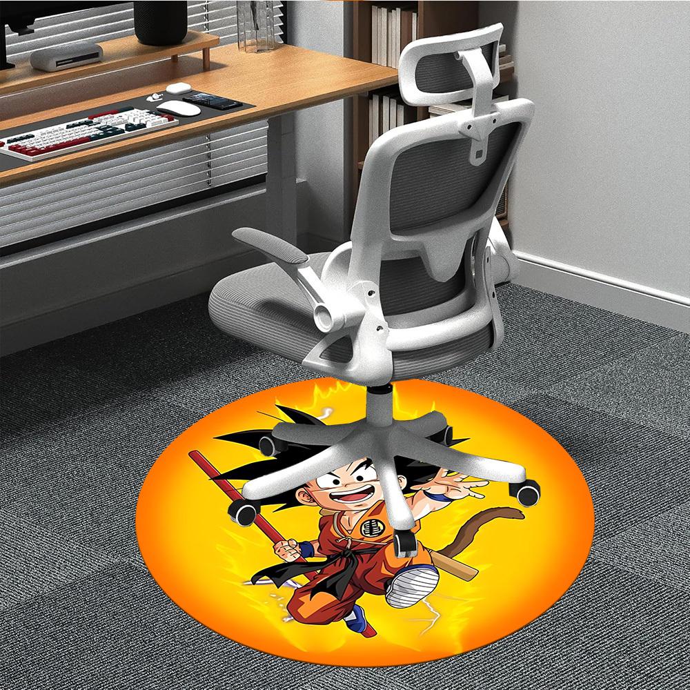 

1pcGoku Saiyan Office Round Area Rug, Indoor Mat Suitable For Office,Bedroom Living Room Home Decor, Room Deco a0928165 80cm by 80cm