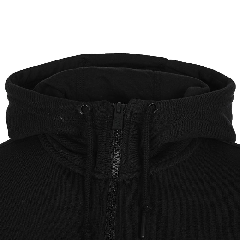 Nike Logo Print Warm Jacket Embroidered Solid Color Fleece Long Pants Casual Sports Suit Men Suit Black 623451-010+716831-010