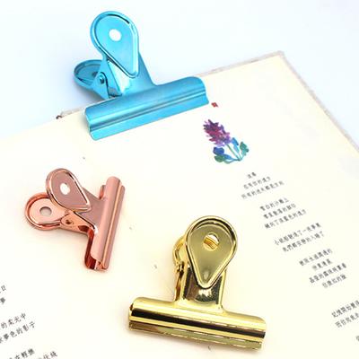 5 Pcs Bull Paper Clips Colorful File Money Binder Clip Bulldog Paper Clamps for Home Office School Kitchen Work Art Supplies