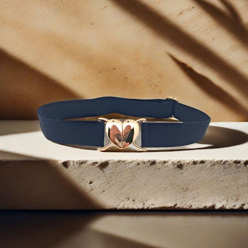 

Adjustable Elegant Womens Cotton Waist Belt With High Elasticity Seamless Comfort For Outfit Any Navy Adjustable