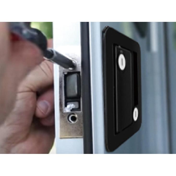 DaierTek RV Trailer Camper Entry Door Lock RV Door Lock Replacement Double Open Door With Deadbolt Computer Key Door Handle