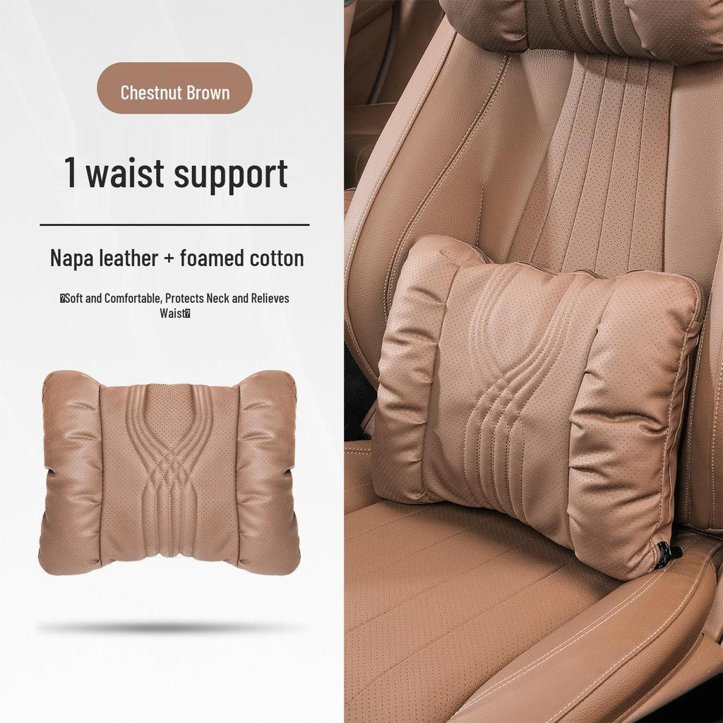 Universal Car Headrest & Lumbar Support Cushion Set for Maybach - All-Season Neck Protection