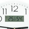 Nitori Radio Nachtstopp Gebraucht Datum Wochentag Temperatur und Luftfeuchtigkeit Digitalanzeige Wanduhr Latese RST Weiß NITORI 8172744