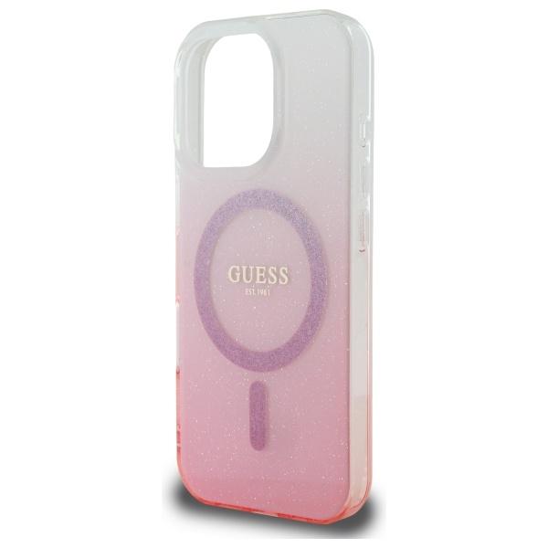Guess Guhmp16Xhgrcelp Iphone 16 Pro Max6.9 Różowy/Pink Hardcase Iml Brokatowy Gradient Magsafe