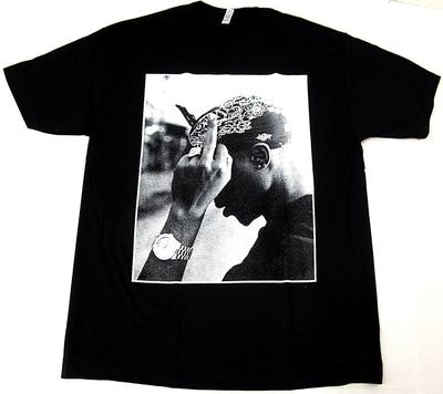 2Pac T-Shirt TUPAC SHAKUR Rap Hip Hop Tee für Erwachsene Schwarzes Tee Neues Unisex T-Shirt