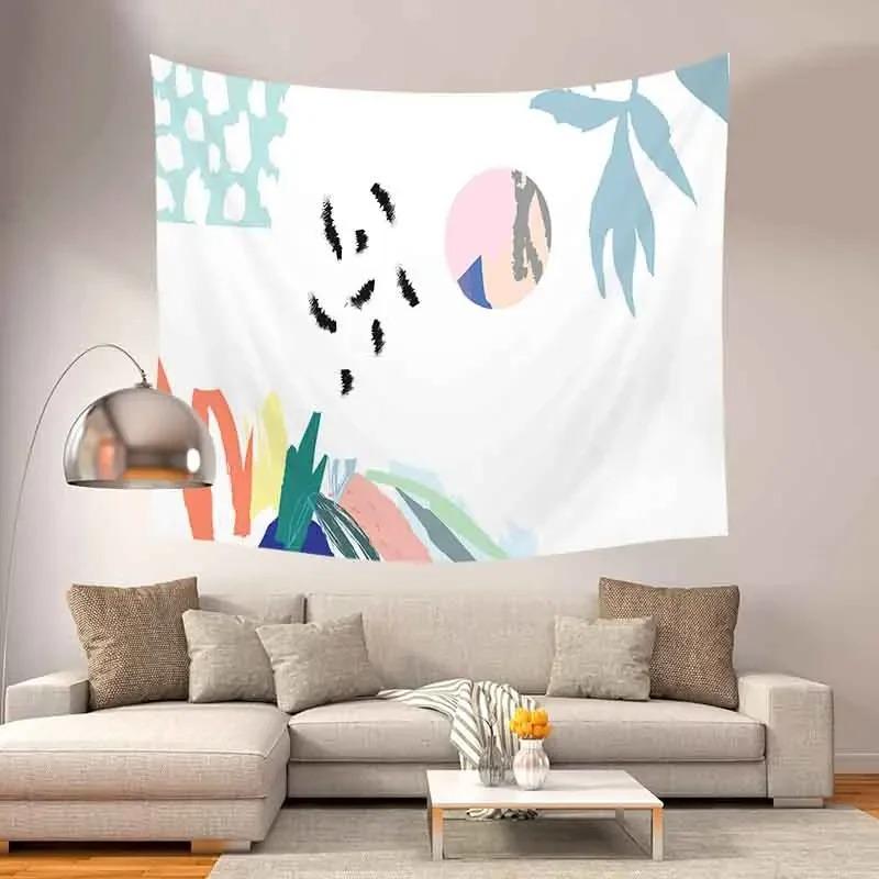 Home Wall Decoration Tapestry Abstract Pattern Hanging Cloth Office Living Room Tapestry