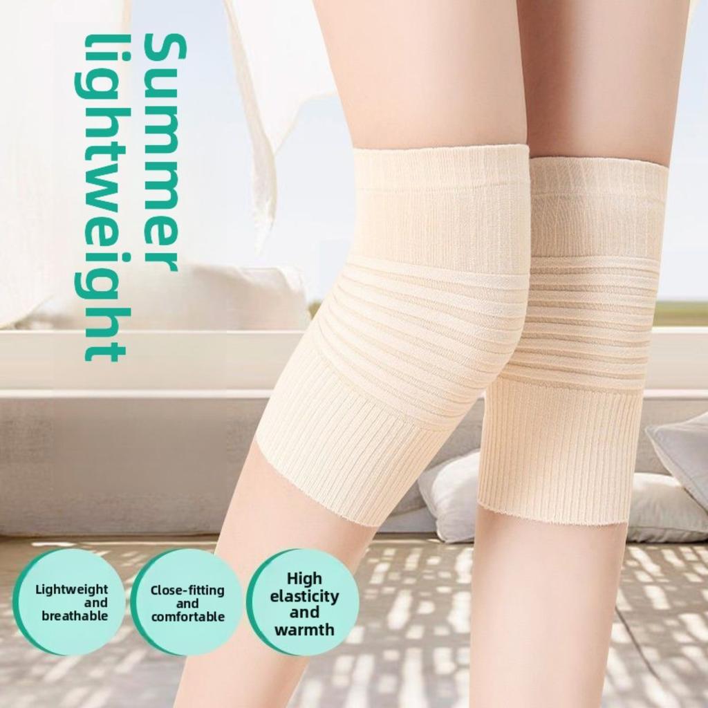 Cotton Knee Pads, Thin Design, Warm and Comfortable for Men and Women with Cold Legs, Air Conditioning, Sleeping, and Anti Cold Paint Cover