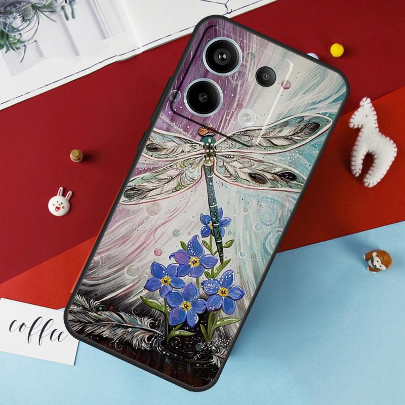 Dragonfly Case For Xiaomi Redmi Note 13 Pro 14 12 11 10 15 Pro Plus Redmi 10C 12C 13C 14C 15C 15 Cover