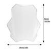 Motorcycle Windshield PC Metal Construction Universal Fitment Wind Noise Reduction Ergonomic Design Easy Assembly