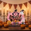 Halloween Wooden with Pumpkin and Design for Holiday Home Decor